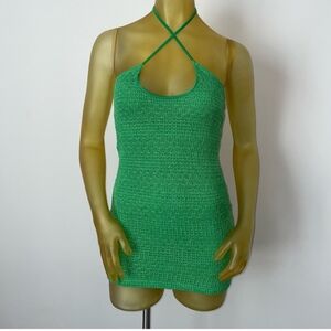 Green Halter Knit Dress NWT SHEIN Mini Dress